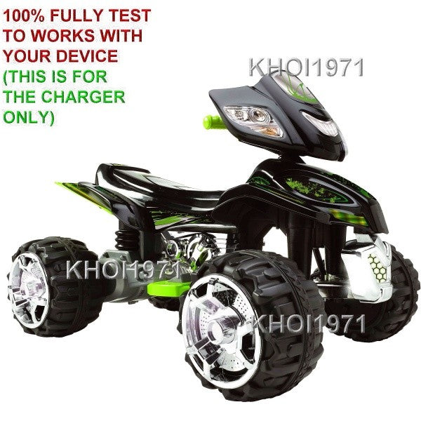 Load image into Gallery viewer, 12-Volt AC Wall Charger Adapter for Monster Trax Quad Bike 4-Wheeler – Black and Green
