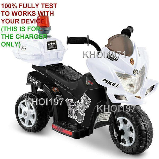 AC Adapter Charger for Kid Motorz Little Patrol Police Ride-On Motorcycle Model 0296