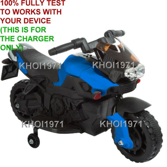 AC Wall Charger Adapter for Little Rider Motorcycle Ride-On with Training Wheels