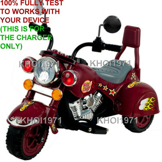 AC Wall Charger Adapter for Little Rider Road Warrior Motorcycle Ride-On Toy