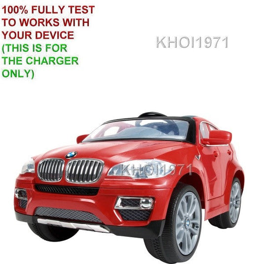 AC Wall Charger Adapter for 6V Battery Compatible with Huffy BMW X6 Ride-On Car Model 17033