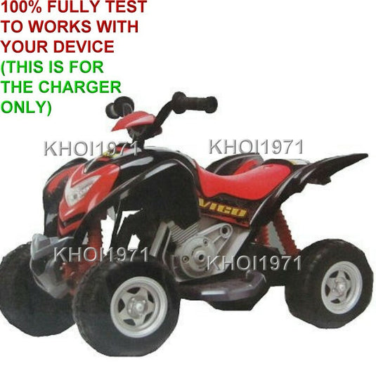 AC Wall Charger Adapter for KidTrax Avigo Wild Fire Quad Ride-On Battery