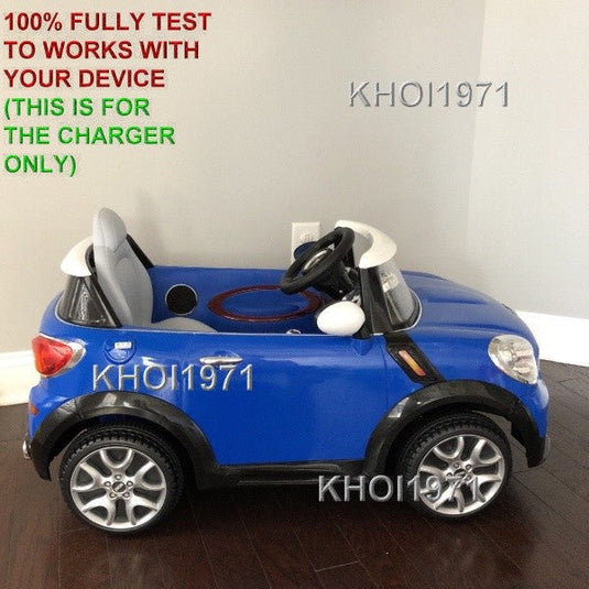 AC Wall Charger Adapter for 6V Ride-On Battery Compatible with Avigo Mini Cooper Paceman Models