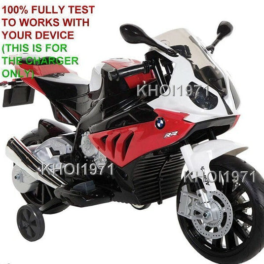 12V AC Wall Charger Adapter for Dynacraft BMW S1000RR Ride-On Motorcycle Model 8801-94