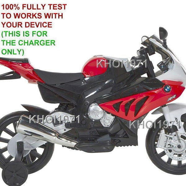 Load image into Gallery viewer, 12V AC Wall Charger Adapter for Dynacraft BMW S1000RR Ride-On Motorcycle Model 8801-94
