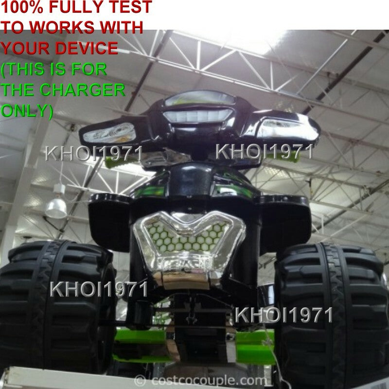 Load image into Gallery viewer, 12V AC Wall Charger Adapter for Monster Trax ATV Quad Ride-On Vehicle - Black and Green
