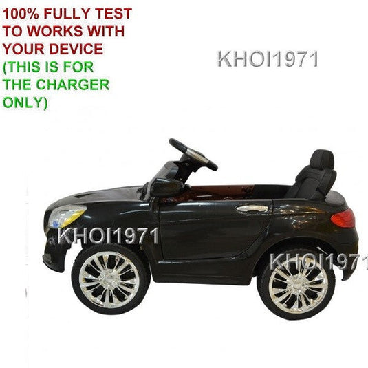 Black AC Wall Charger Adapter for Kids Ride-On Car with RC Remote TY557898