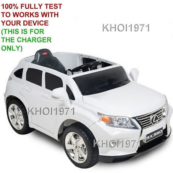 Load image into Gallery viewer, 12V Wall Charger AC Adapter for Lexus RX350 Ride-On Toy, Black and White, Model KL-7010F
