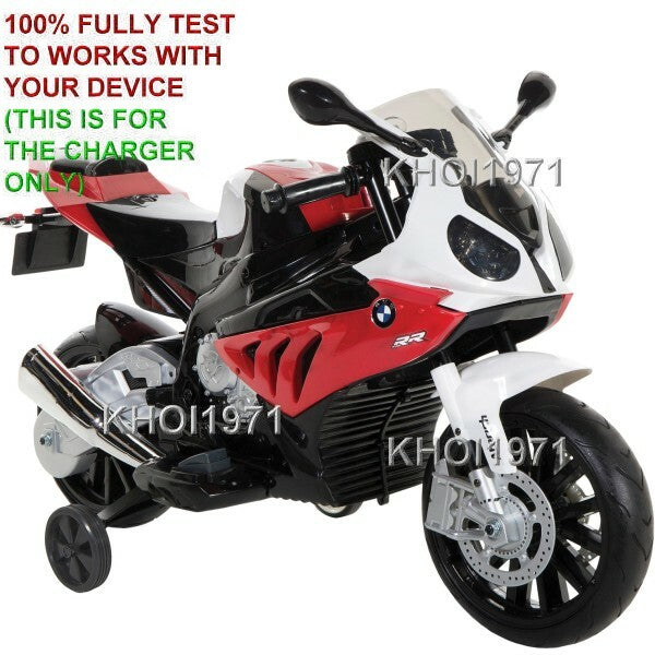 Load image into Gallery viewer, 12V AC Wall Charger and Adapter for Dynacraft BMW S1000 RR Motorcycle Ride-On Battery
