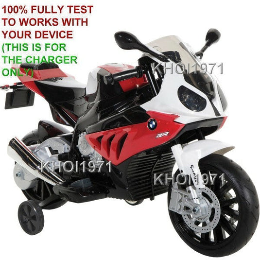 12V AC Wall Charger and Adapter for Dynacraft BMW S1000 RR Motorcycle Ride-On Battery