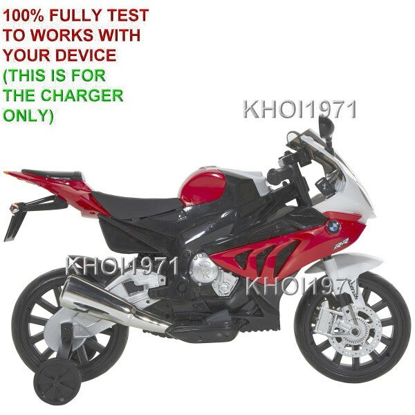 Load image into Gallery viewer, 12V AC Wall Charger and Adapter for Dynacraft BMW S1000 RR Motorcycle Ride-On Battery
