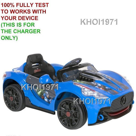 AC Wall Charger Adapter for Dynacraft Marvel Avengers 6V Ride-On Super Car Battery