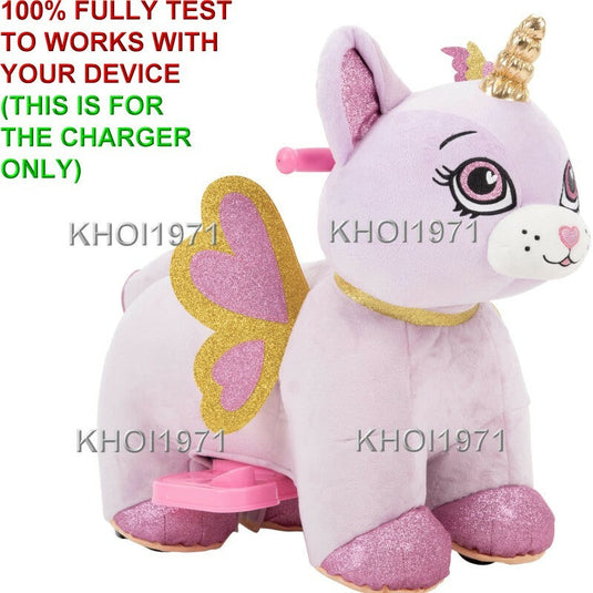 AC Adapter Charger for 6V Battery Ride-On Toy Unicorn Kitten Deluxe Model 19059