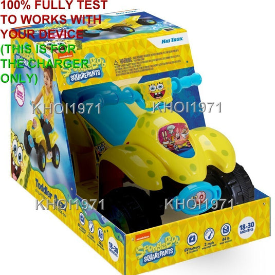 AC Wall Charger Adapter for KidTrax Nickelodeon SpongeBob SquarePants KT1557WM