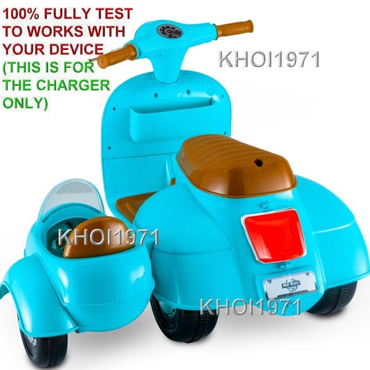 AC Wall Charger Adapter for KT1278WM Kidtrax Teddy Bear Side Ride-On Scooter