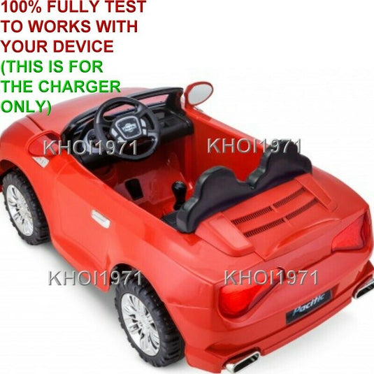 12V AC Wall Charger Adapter for Kidtrax KT1343WM Cool Car Convertible Ride-On