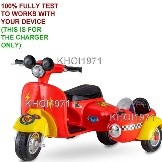 AC Wall Charger Adapter for KT1490WM KidTrax Mickey Mouse Scooter Ride-On Car