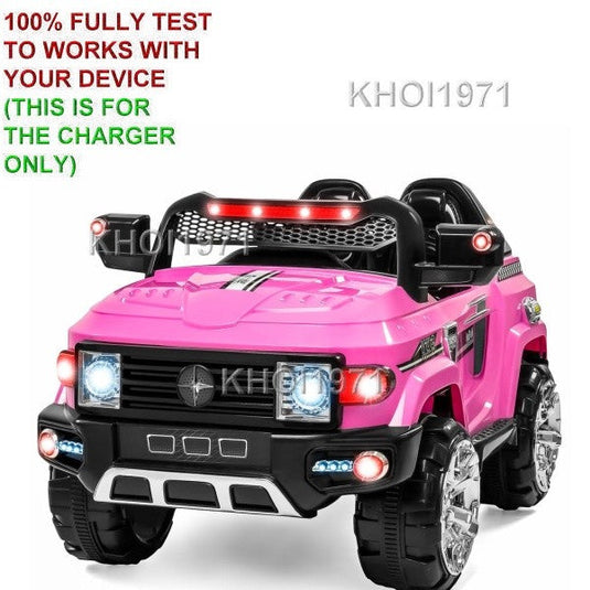 12V Pink AC Wall Charger Adapter for Ride-On Truck SKY2581