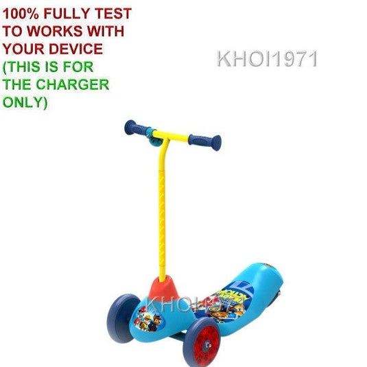 AC Charger Adapter for Pulse Paw Patrol Safe Start 3-Wheel Electric Scooter