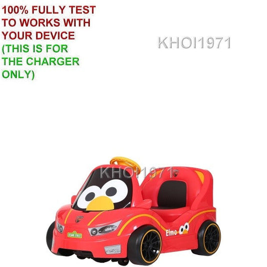 AC Wall Charger Adapter 6 Volt for Rollplay W407AC Elmo Dizzy Driver Ride-On Toy