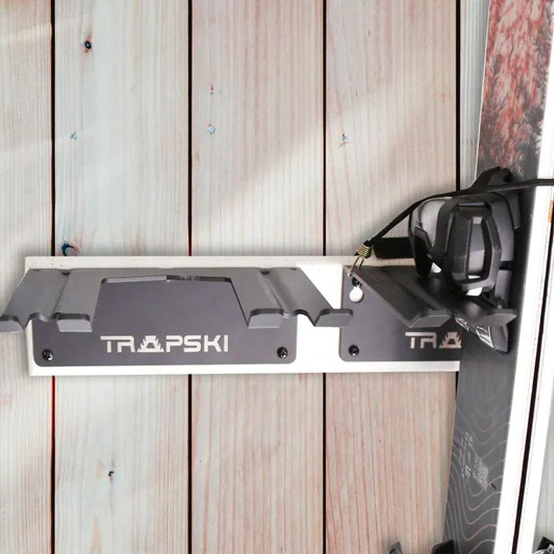 Load image into Gallery viewer, Wall Rack Holds Skis or Snowboard by Bindings, Yard Tools, Gear &amp; Equipment - Made in the USA
