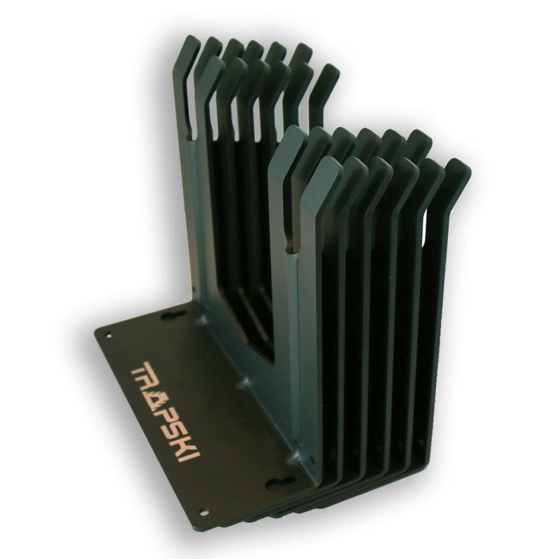 Load image into Gallery viewer, Wall Rack Holds Skis or Snowboard by Bindings, Yard Tools, Gear &amp; Equipment - Made in the USA
