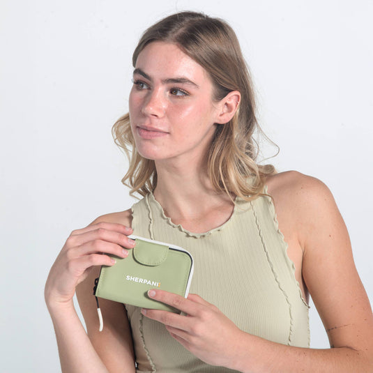 Barcelona | RFID Mini Wallet - Palm Green