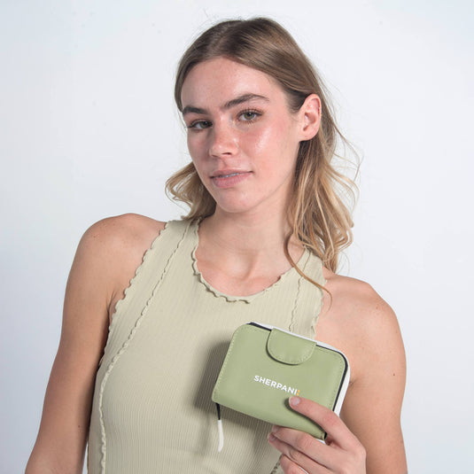 Barcelona | RFID Mini Wallet - Palm Green