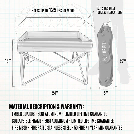 Pop-Up Fire Pit Base Kit