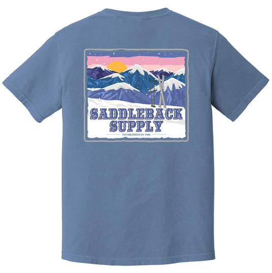 Snowy Peaks Pigment Tee