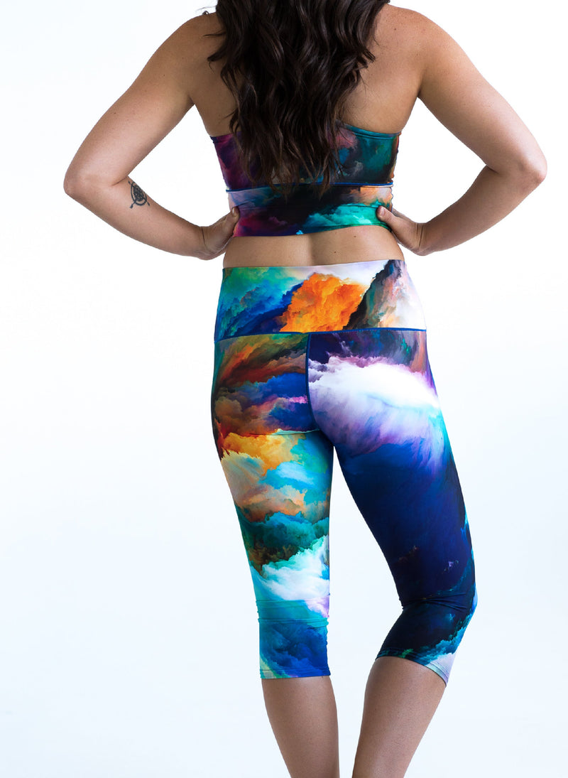 Load image into Gallery viewer, Watercolor Capris *FINAL SALE*
