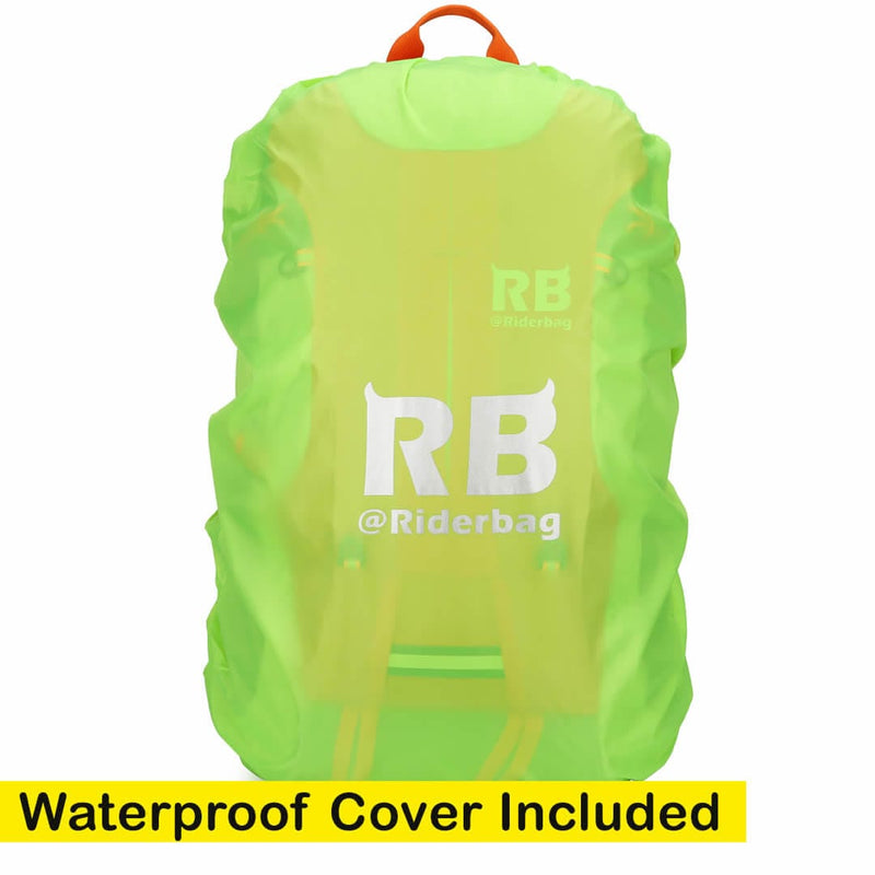 Load image into Gallery viewer, High Visibility Orange Reflective Commuter Bike Backpack |Riderbag Reflektor35
