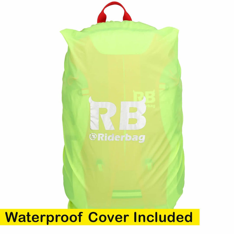 Load image into Gallery viewer, High Visibility Red Reflective Commuter Bike Backpack | Riderbag Reflektor35
