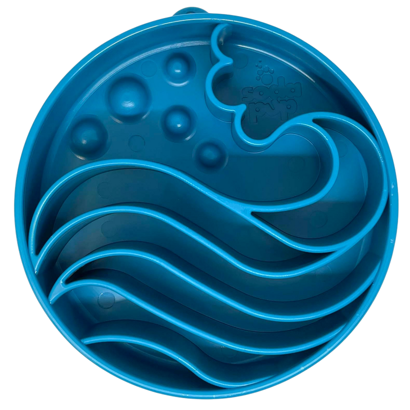 Load image into Gallery viewer, Wave eBowl Deep Slow Feeder Dog Bowl for Enrichment | Made in USA

