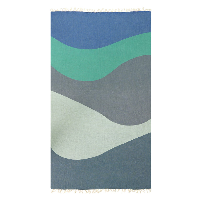Load image into Gallery viewer, Waves - Turkish Beach Towel
