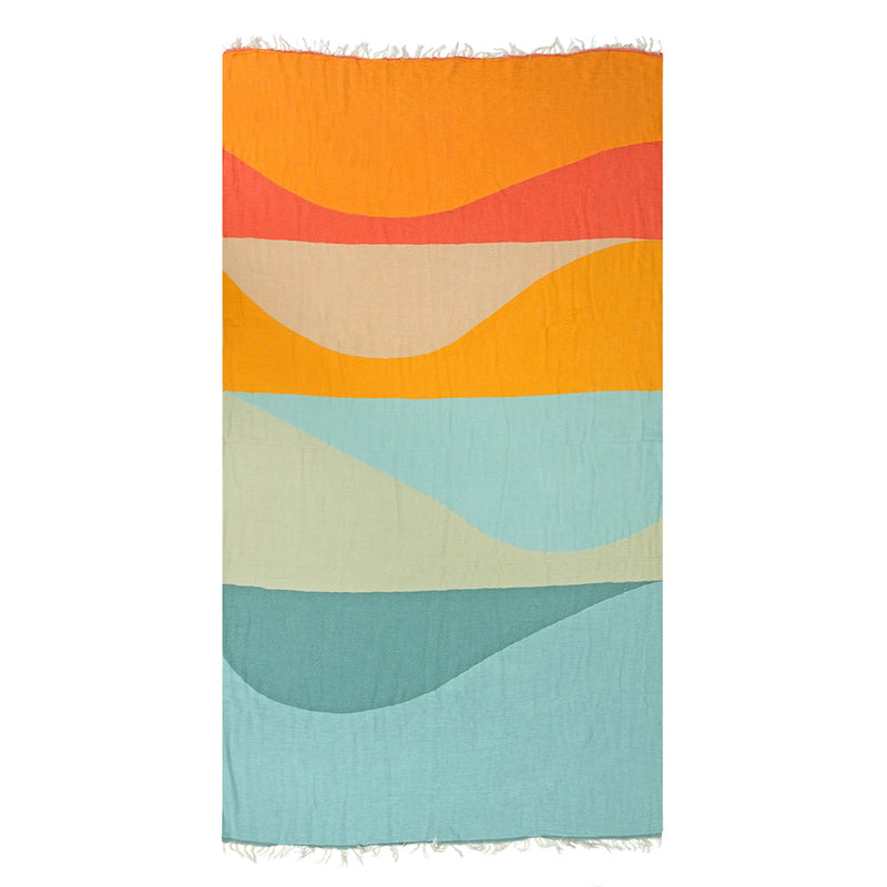 Load image into Gallery viewer, Waves - Turkish Beach Towel
