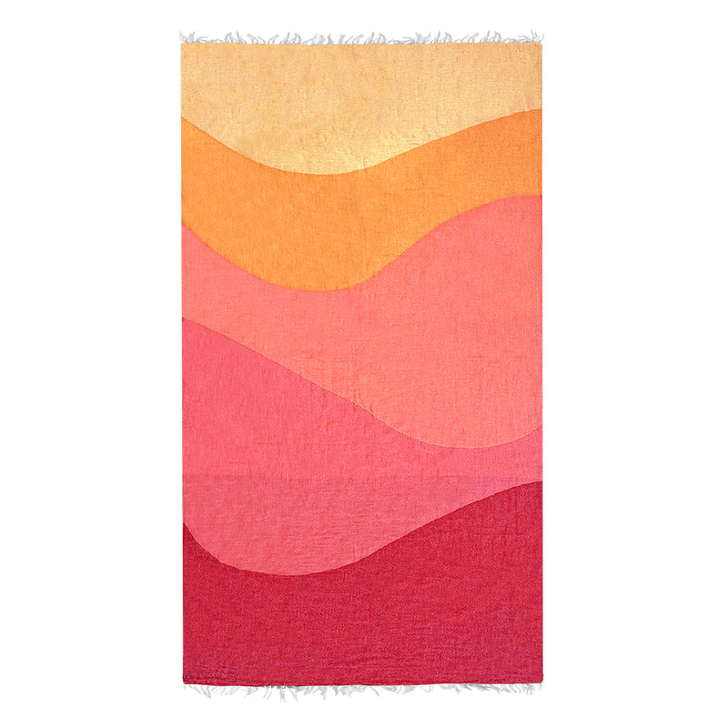 Load image into Gallery viewer, Waves - Turkish Beach Towel

