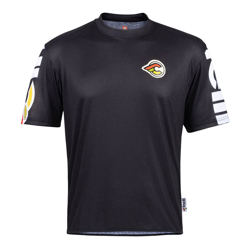 Load image into Gallery viewer, Cinelli Gravel Tech Men&#39;s T-Shirt (Black)
