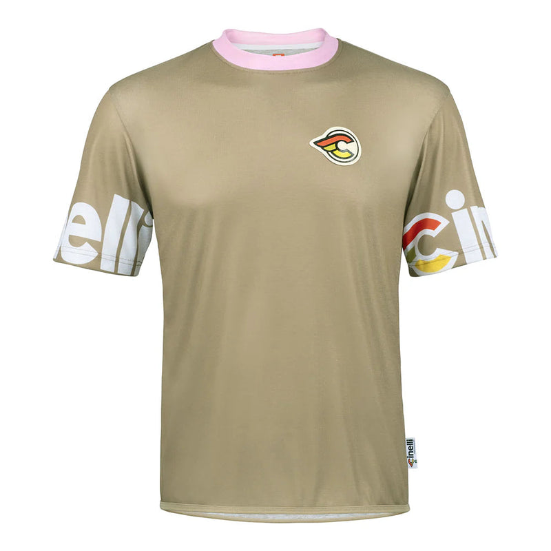 Load image into Gallery viewer, Cinelli Gravel Tech Men&#39;s T-Shirt (Agave Green/Pink)
