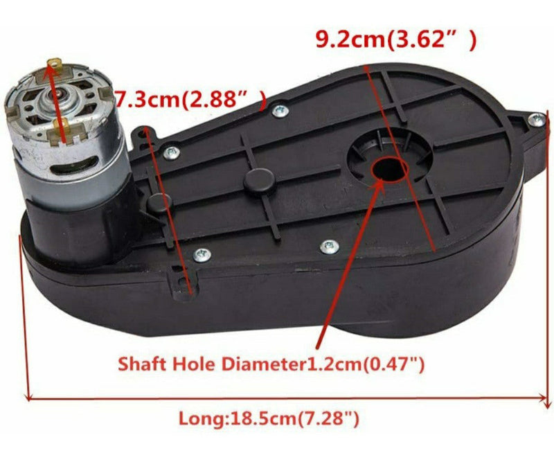 Load image into Gallery viewer, 12V 550 High Torque DC Motor with 40000RPM Gearbox for Kids Ride-On Toys
