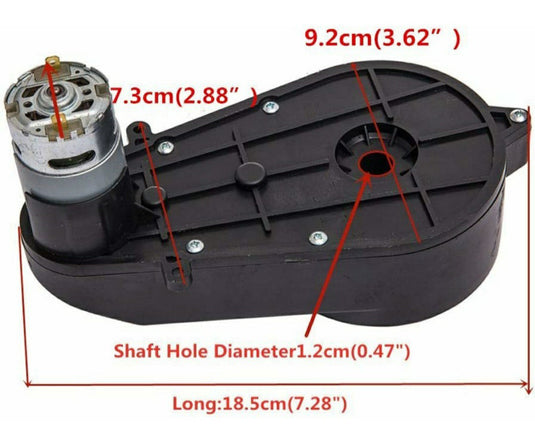12V 550 High Torque DC Motor with 40000RPM Gearbox for Kids Ride-On Toys