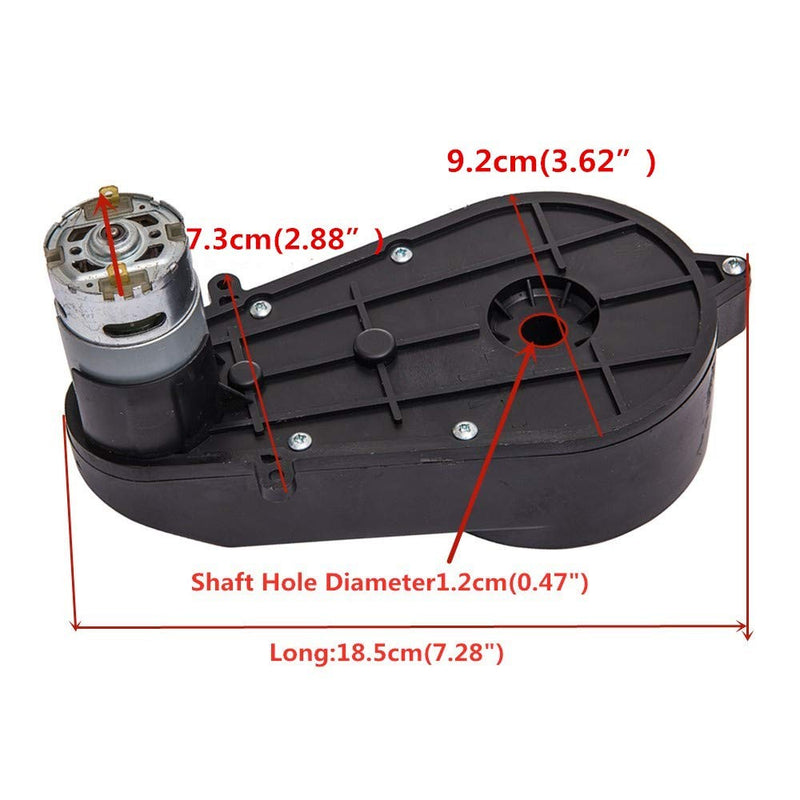 Load image into Gallery viewer, 12V 550 High Torque DC Motor with 40000RPM Gearbox for Kids Ride-On Vehicles
