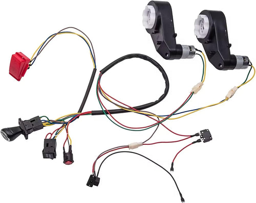 Children's DIY Electric Car Kit with Wires and Gearbox Accessories