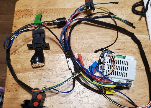 Children's DIY Electric Toy Car Kit with Accessories and Wiring Parts