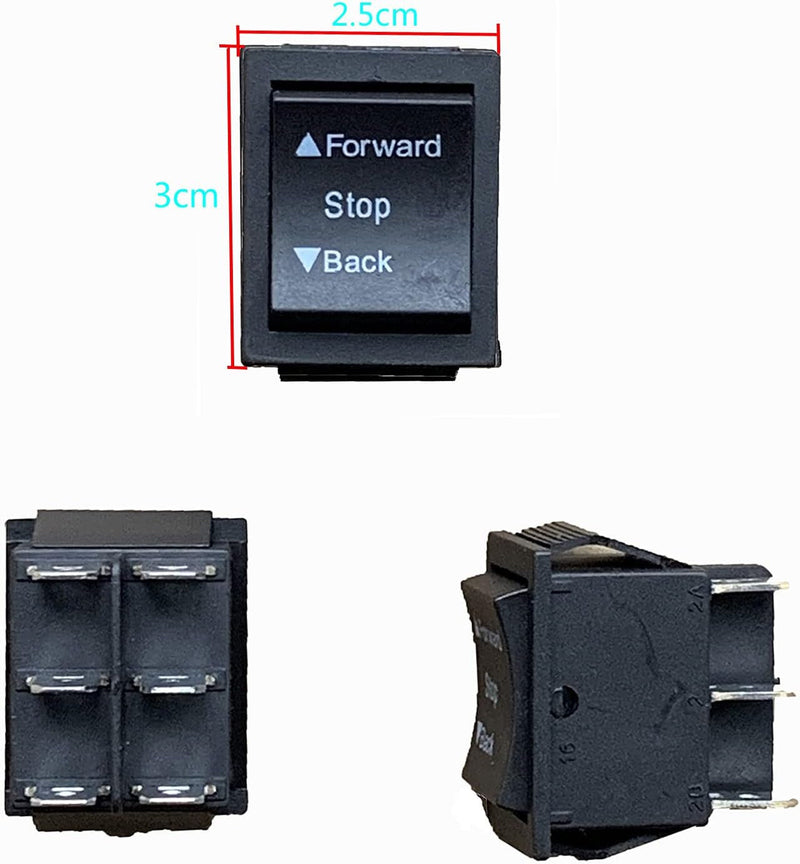 Load image into Gallery viewer, Electric Powered 4-Wheel Gear Switch for Children with Forward, Stop, and Reverse Controls
