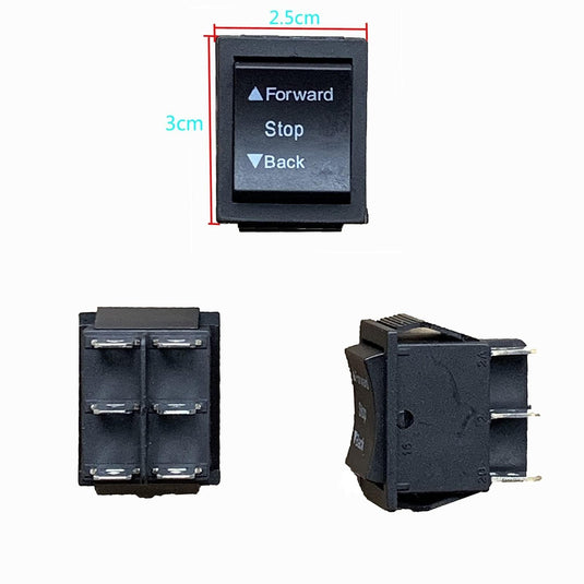 Kids Ride-On Car Gear Switch with Forward, Stop, and Reverse Controls