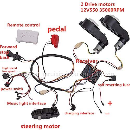 Load image into Gallery viewer, 12V Kids Ride-On Car DIY Modified Wiring Complete Remote Control Set
