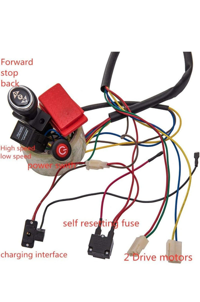 Load image into Gallery viewer, 12V Kids Ride-On Car with DIY Modified Wiring and Remote Control Complete Set
