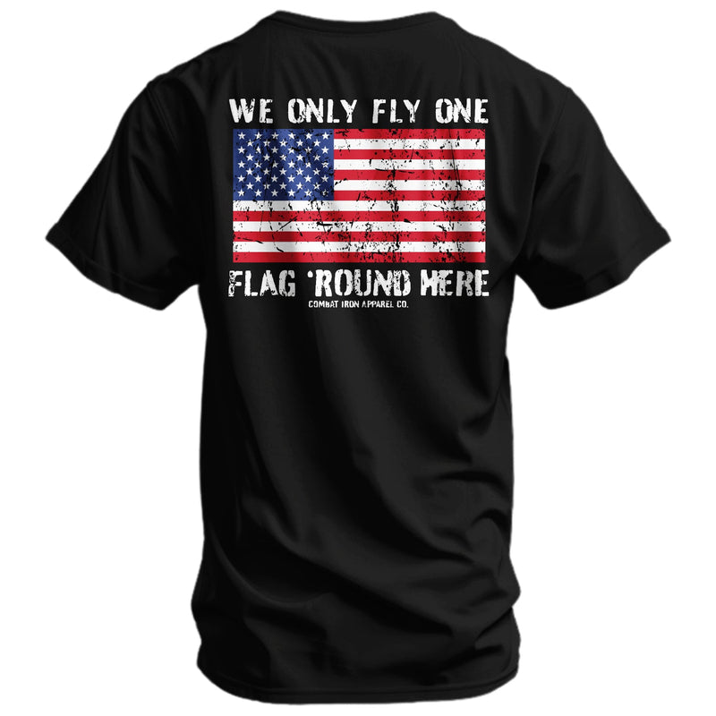 Load image into Gallery viewer, Only Flag We Fly &#39;Round Here Men&#39;s T-Shirt
