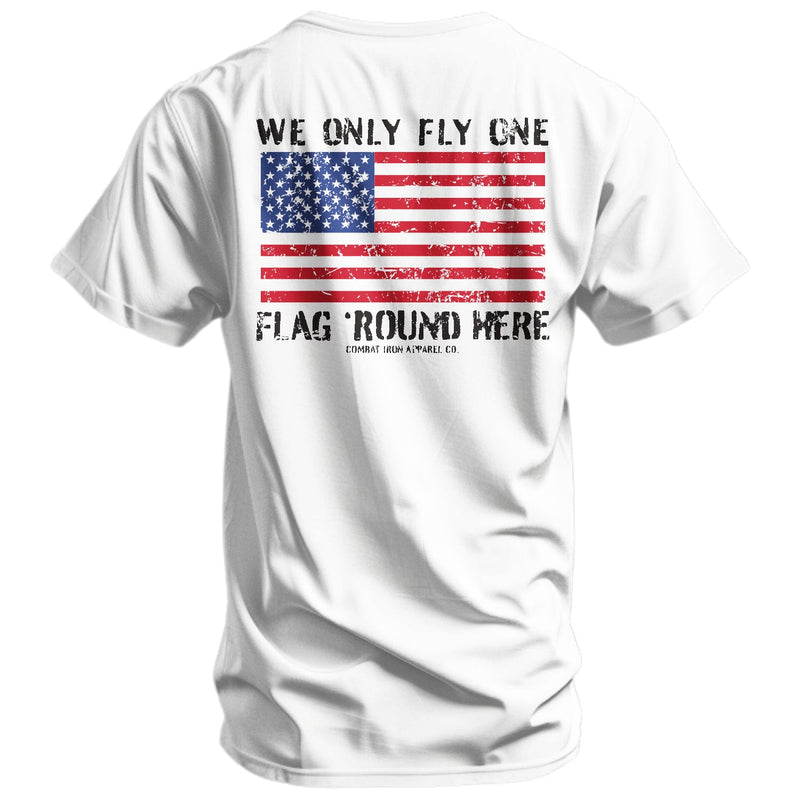 Load image into Gallery viewer, Only Flag We Fly &#39;Round Here Men&#39;s T-Shirt

